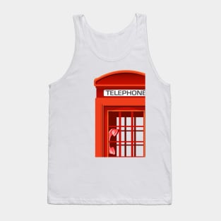 English Phone Booth Tank Top